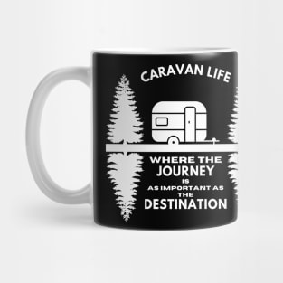 Caravan life: Where the journey is as important as the destination Caravanning and RV Mug